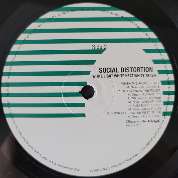 Social Distortion - White Light White Heat White Trash | Music On Vinyl (MOVLP217) - 4