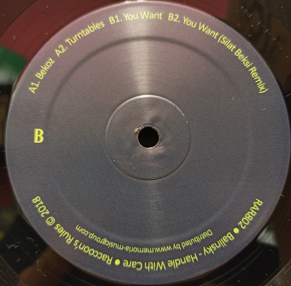 Balinsky - Handle With Care | Raccoon's Rules (RAR802) - 2