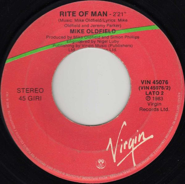 Mike Oldfield - Moonlight Shadow | Virgin (VIN 45076) - 4 Mike Oldfield - Moonlight Shadow | Virgin (VIN 45076) - 4