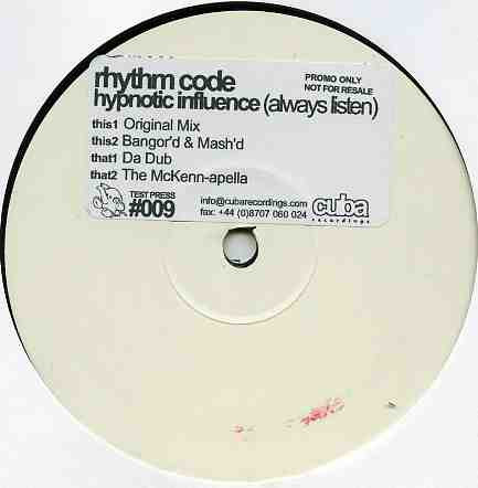 Rhythm Code - Hypnotic Influence (Always Listen) | Cuba Recordings (CUBA009) - 3