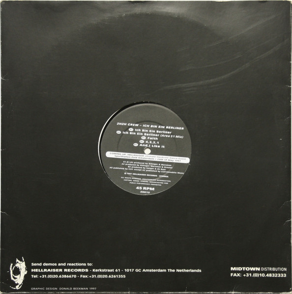 2H2H Crew - Ich Bin Ein Berliner | Hellraiser Records (20012) - 2