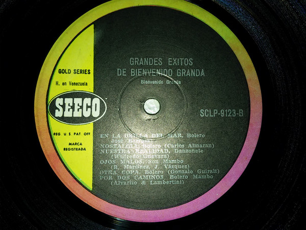 Bienvenido Granda Con La Sonora Matancera - Grandes Exitos De Bienvenido Granda | Seeco (SCLP-9123) - 3