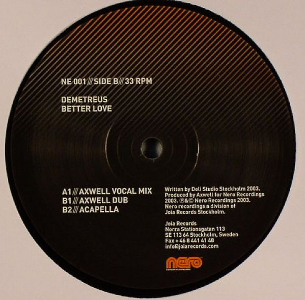 Deli Presents Demetreus - Better Love | Nero Recordings (NE 001) - 2