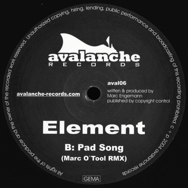 Element - Pad Song | Avalanche Records (aval06) - 2