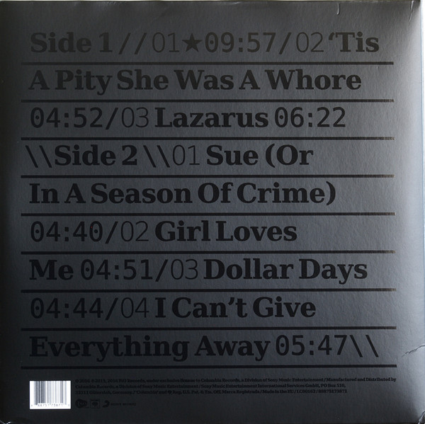 David Bowie - ★ (Blackstar) | ISO Records (88875173871) - 2