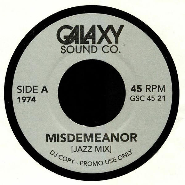 Ahmad Jamal  &  Dionne Warwick - Misdemeanor / You're Gonna Need Me | Galaxy Sound Co. (GSC 45 21)