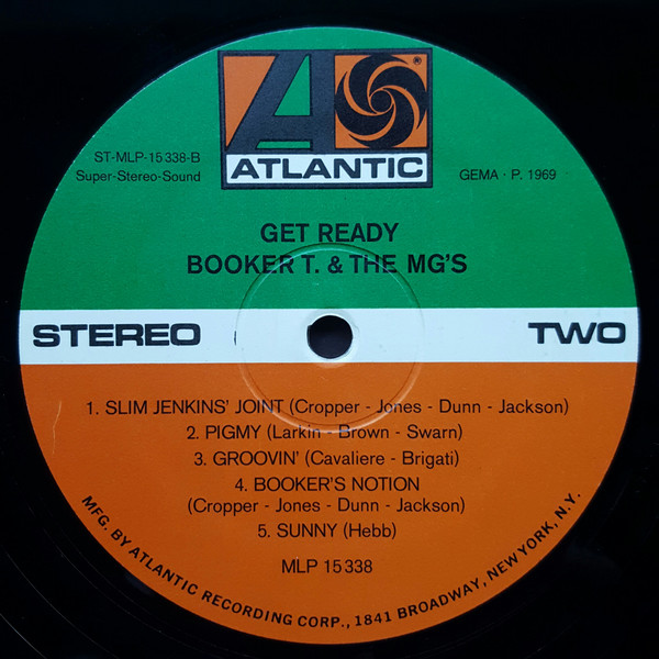 Booker T & The MG's - Get Ready | Atlantic (MLP 15 338) - 4 Booker T & The MG's - Get Ready | Atlantic (MLP 15 338) - 4