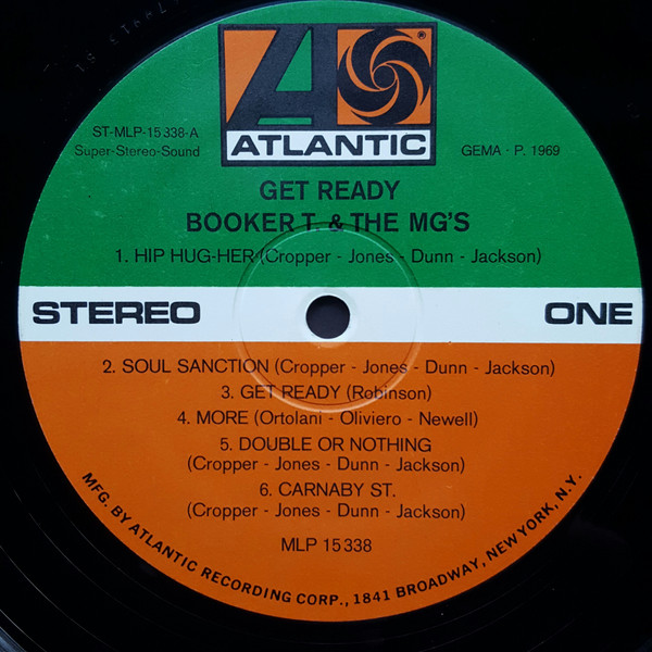 Booker T & The MG's - Get Ready | Atlantic (MLP 15 338) - 3 Booker T & The MG's - Get Ready | Atlantic (MLP 15 338) - 3