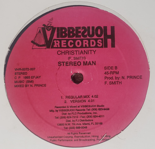 Stereo Man - Christianity | Vibbesuoh Records (VHR-0072-007) - main