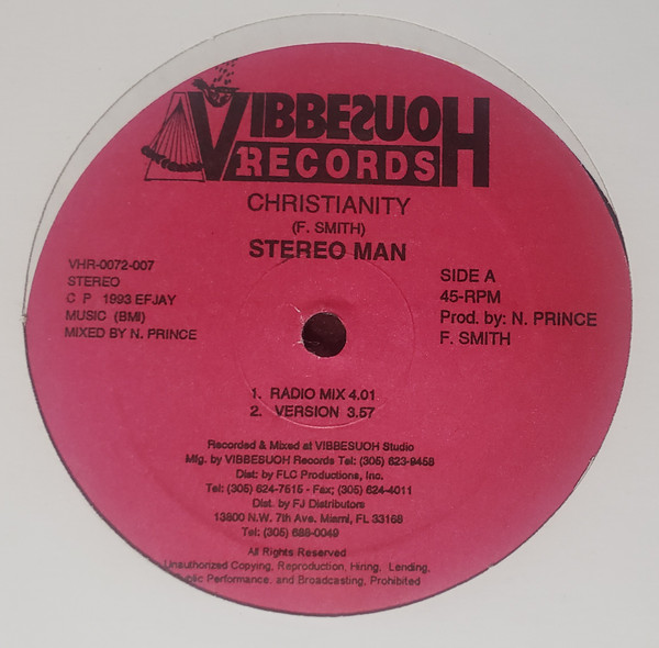 Stereo Man - Christianity | Vibbesuoh Records (VHR-0072-007) - 2
