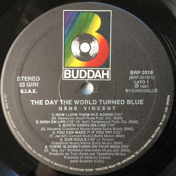 Gene Vincent - The Day The World Turned Blue | Buddah Records (BRP 2018) - 2
