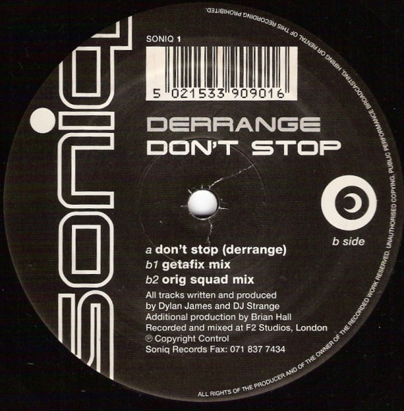 Derrange - Don't Stop | Soniq (SONIQ 1) - main