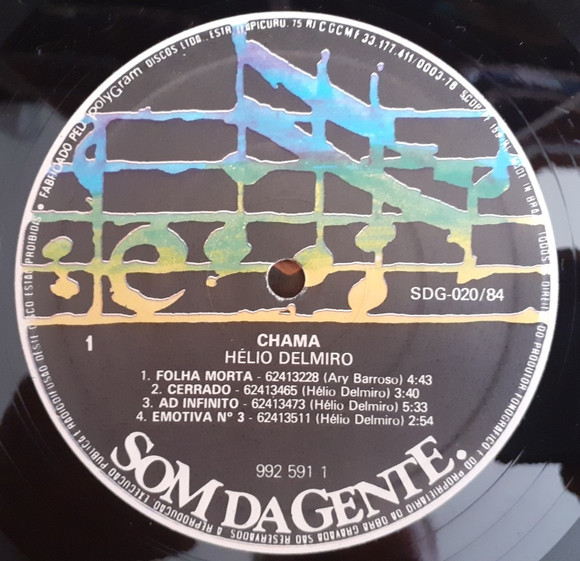 Hélio Delmiro - Chama | Som Da Gente (SDG 020/84) - 4 Hélio Delmiro - Chama | Som Da Gente (SDG 020/84) - 4
