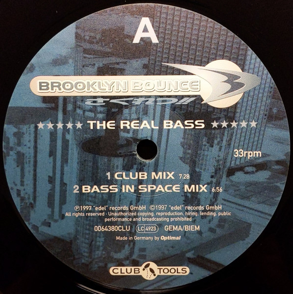 Brooklyn Bounce - The Real Bass | Club Tools (006438-0 CLU) - 3