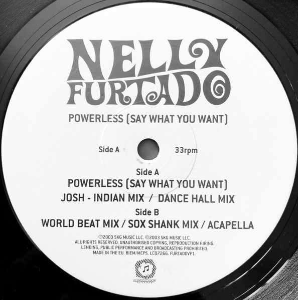Nelly Furtado - Powerless (Say What You Want) | DreamWorks Records (FURTADOVP1)