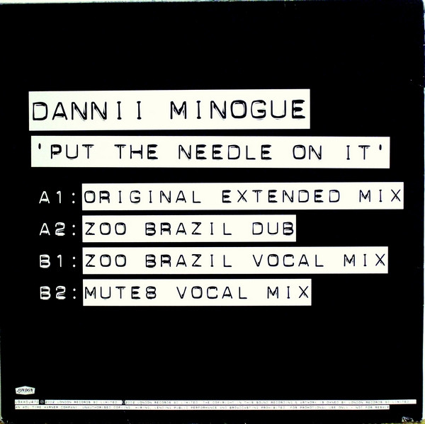 Dannii Minogue - Put The Needle On It | London Records (LOXXDJ470) - 2 Dannii Minogue - Put The Needle On It | London Records (LOXXDJ470) - 2
