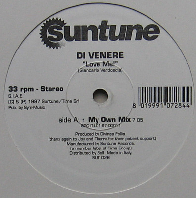 Di Venere - Love Me! | Suntune (SUT 028)