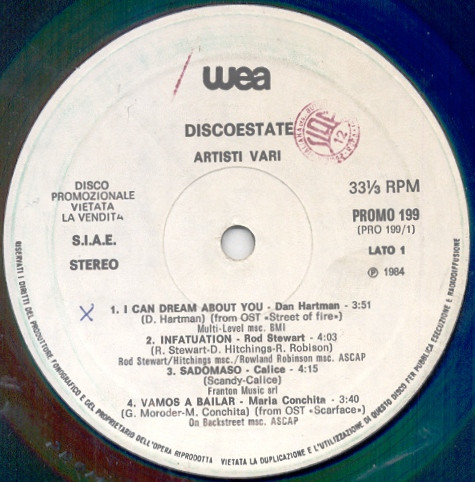 Various - Discoestate | WEA (PROMO 199) Various - Discoestate | WEA (PROMO 199)