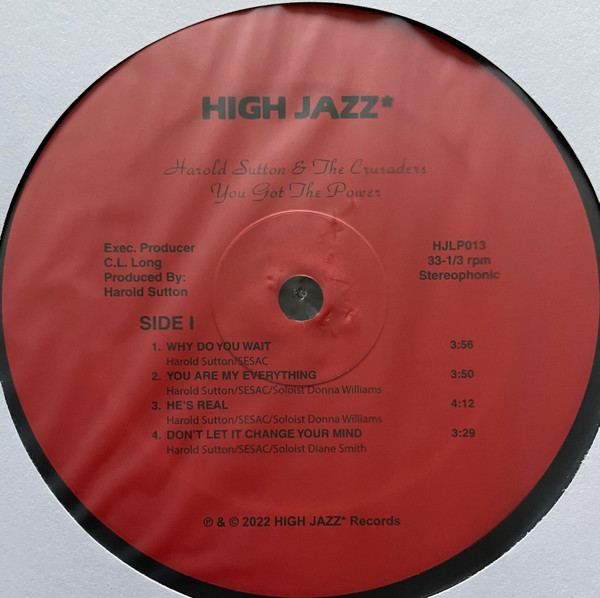 Harold Sutton & The Crusaders - You Got The Power | High Jazz* Records (HJLP013) - 2