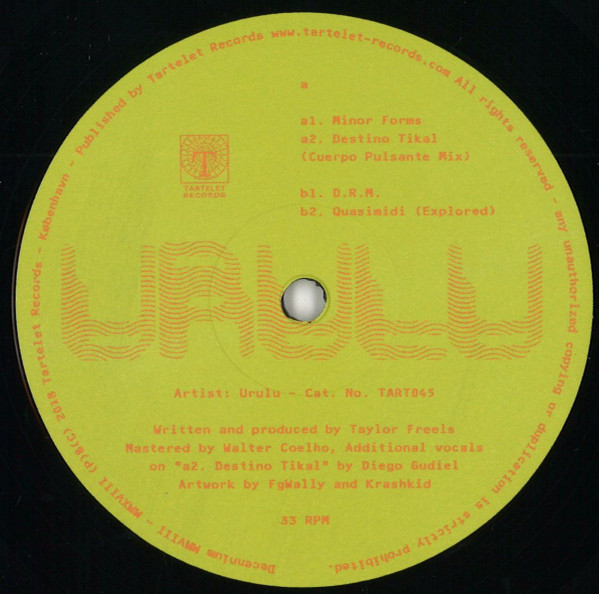 Urulu - Minor Forms | Tartelet Records (TART045)