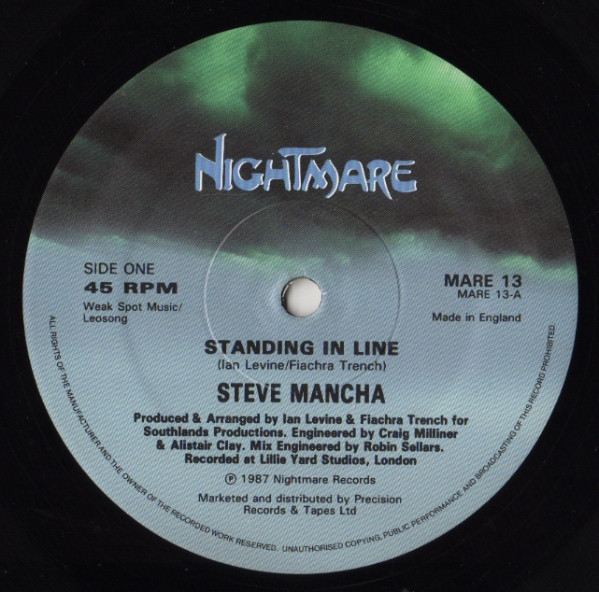 Steve Mancha - Standing In Line | Nightmare Records (MARE 13) - 2 Steve Mancha - Standing In Line | Nightmare Records (MARE 13) - 2