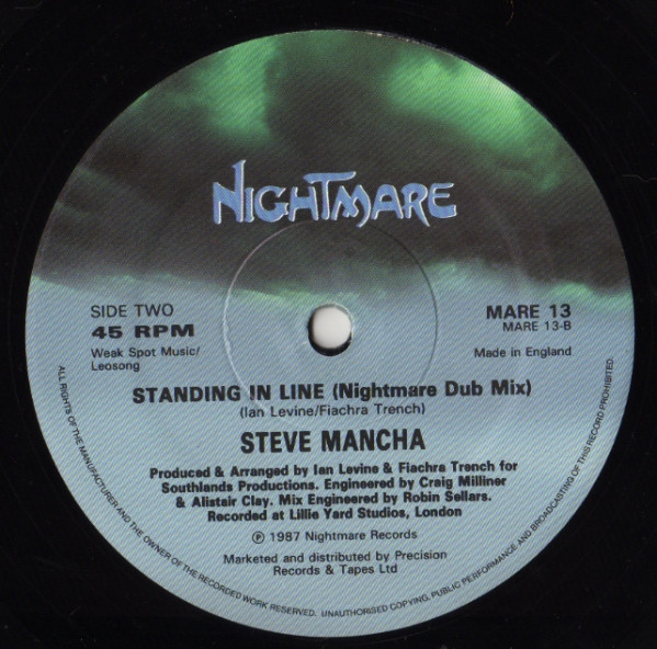 Steve Mancha - Standing In Line | Nightmare Records (MARE 13) - 3 Steve Mancha - Standing In Line | Nightmare Records (MARE 13) - 3