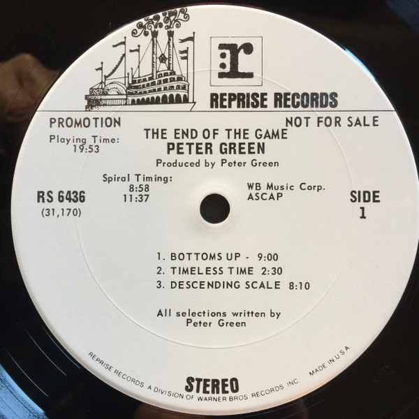 Peter Green - The End Of The Game | Reprise Records (RS 6436) - 4