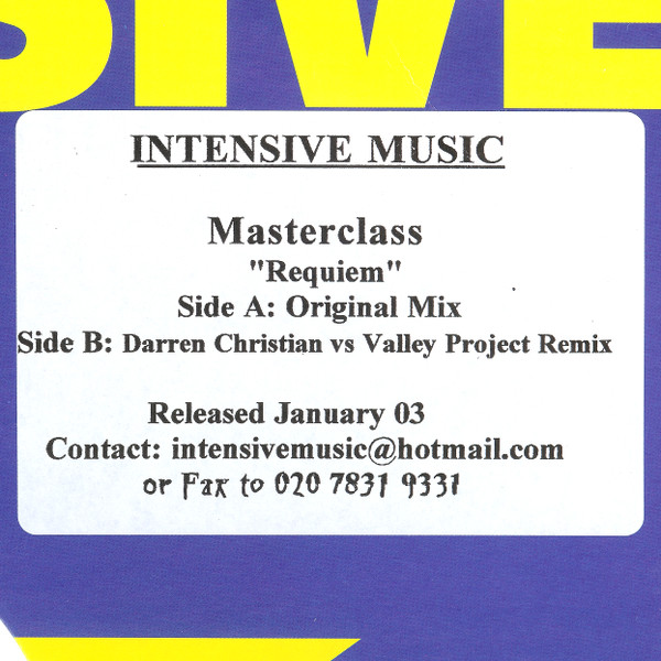 Master Class - Requiem | Intensive Music (INTEN 007)
