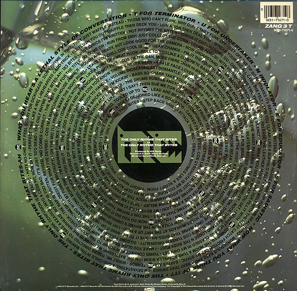 MC Tunes Versus 808 State - The Only Rhyme That Bites | ZTT (ZANG 3 T) - 2