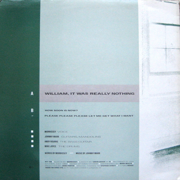 The Smiths - William, It Was Really Nothing | Rough Trade (RTT 166) - 2 The Smiths - William, It Was Really Nothing | Rough Trade (RTT 166) - 2