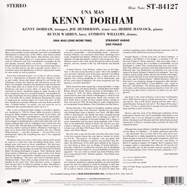 Kenny Dorham - Una Mas (One More Time) | Blue Note (7764740) - 2