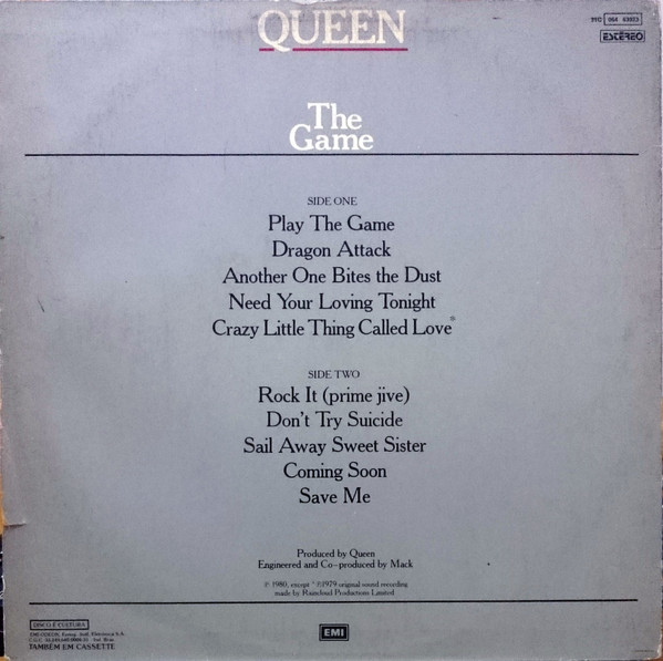 Queen - The Game | EMI (31C 064 63923) - 2