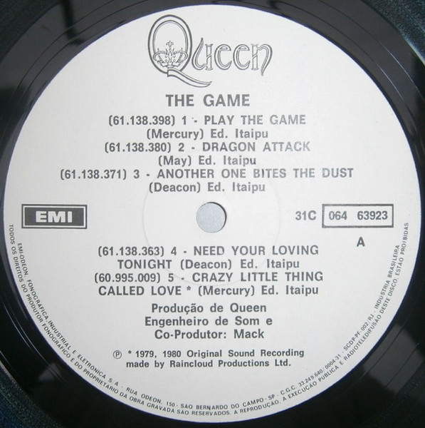 Queen - The Game | EMI (31C 064 63923) - 3