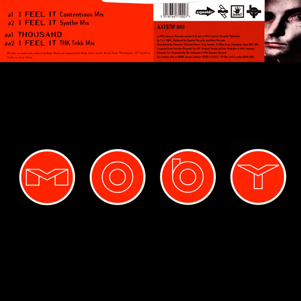 Moby - I Feel It + Thousand (The Remixes) | Equator Records (AXISTM 001) - 2