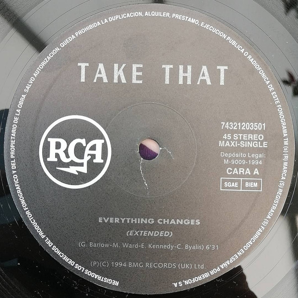Take That - Everything Changes | RCA (74321 20350 1) - 3