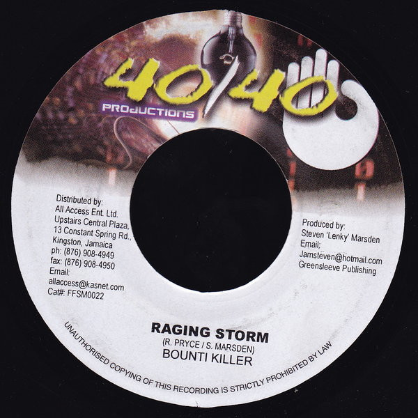 Bounty Killer - Raging Storm | 40/40 Productions (FFSM0022) - main
