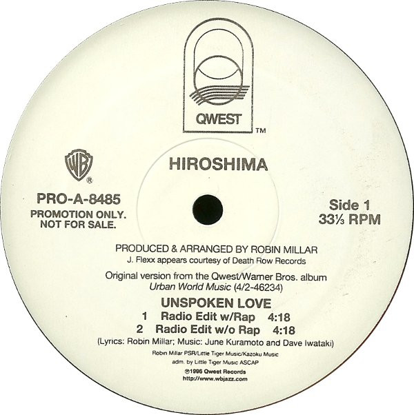 Hiroshima - Unspoken Love | Qwest Records (PRO-A-8485)