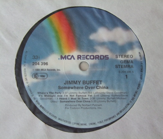 Jimmy Buffett - Somewhere Over China | MCA Records (204 396) - 3