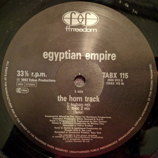 Egyptian Empire - The Horn Track | Ffrreedom (TABX 115) - 4
