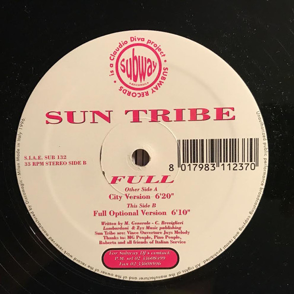 Sun Tribe - Full | Subway Records (SUB 132)