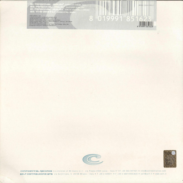 Bond Street - Personal Jesus | Confidential Records (CON 010 C) - 2