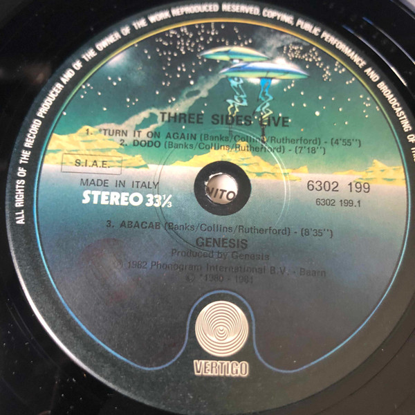 Genesis - Three Sides Live | Vertigo (6650 008) - 3
