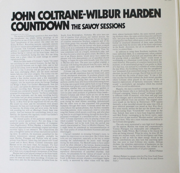 John Coltrane - Wilbur Harden - Countdown | Savoy Records (SJL 2203) John Coltrane - Wilbur Harden - Countdown | Savoy Records (SJL 2203)