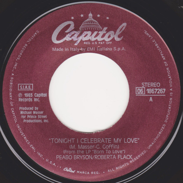 Peabo Bryson / Roberta Flack - Tonight I Celebrate My Love | Capitol Records (06 1867267) - 3 Peabo Bryson / Roberta Flack - Tonight I Celebrate My Love | Capitol Records (06 1867267) - 3