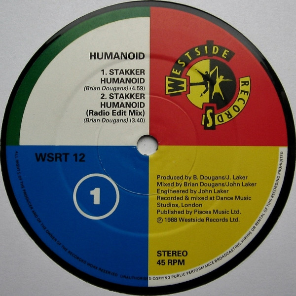 Humanoid - Stakker Humanoid | Westside Records (WSRT 12) - main