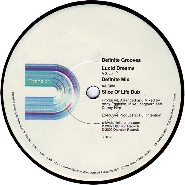 Definite Grooves - Lucid Dreams | Dtension (DT017) - 3