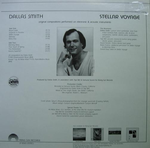 Dallas Smith - Stellar Voyage | Narada Publishing, Inc. (LP-8065) - 2