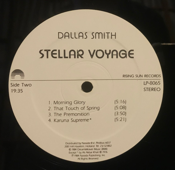 Dallas Smith - Stellar Voyage | Narada Publishing, Inc. (LP-8065) - 4