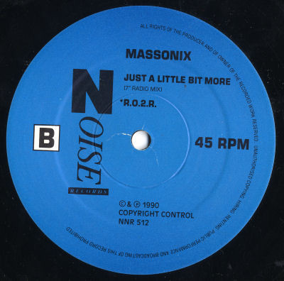 Massonix - Just A Little Bit More | Noise Records (NNR 512) - 3