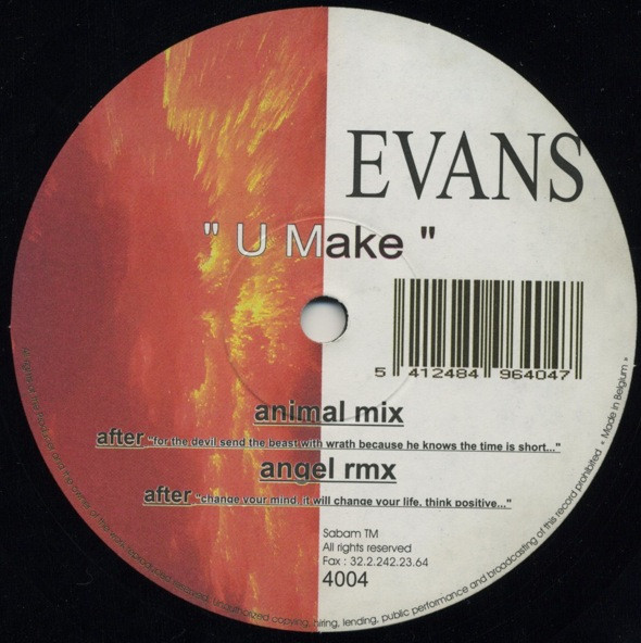 Maxx Evans - U Make | Gun Records (4004) - 2